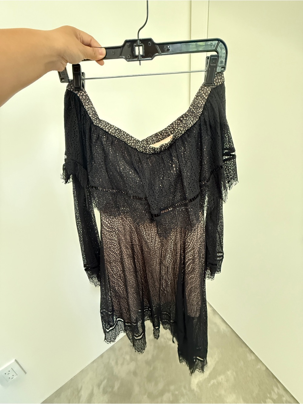 Keepsake Black Lace Midi
